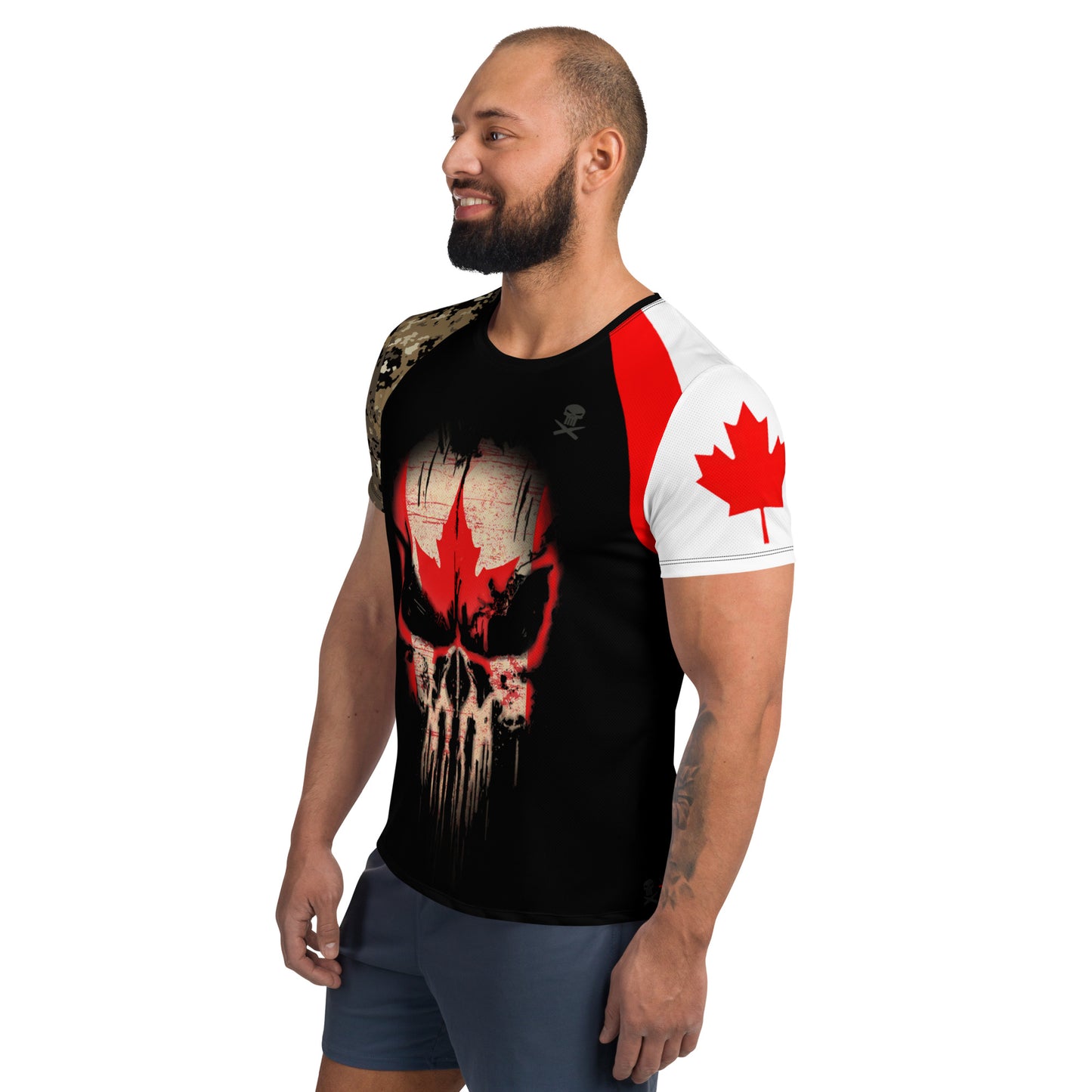 Canada Army Canadian Veteran T-Shirt Combat Military Camouflage T Shirt Regular Fit Short Sleeve Size XS-5XL Back CA16